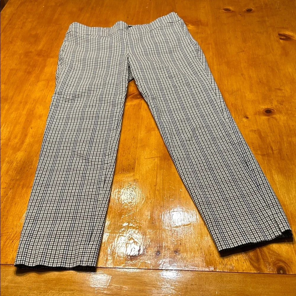 Talbots Women's Chatham Plaid Slim Leg Ankle Pants - Picture 7 of 10